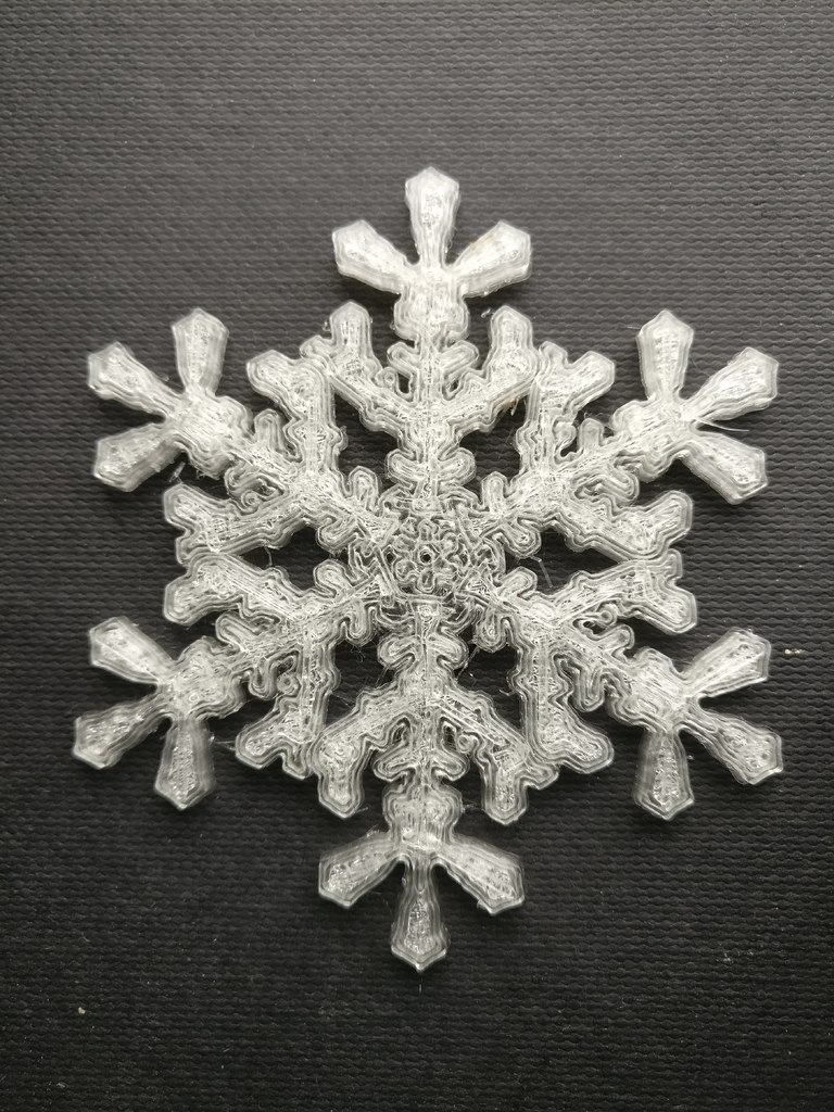 Snowflake from nature