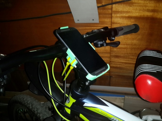 My Customized HTC ONE m8s bike mount (also with bumpers)
