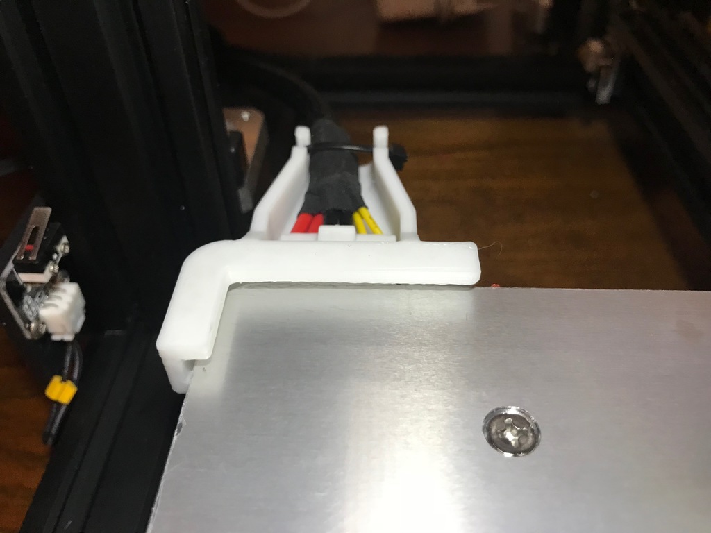 CR-10 MINI Bed Connector Strain Relief with Corner Clips