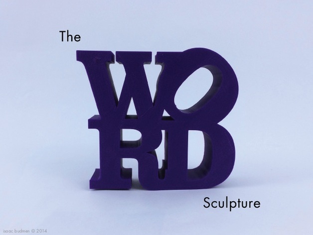 Use the words sculpture