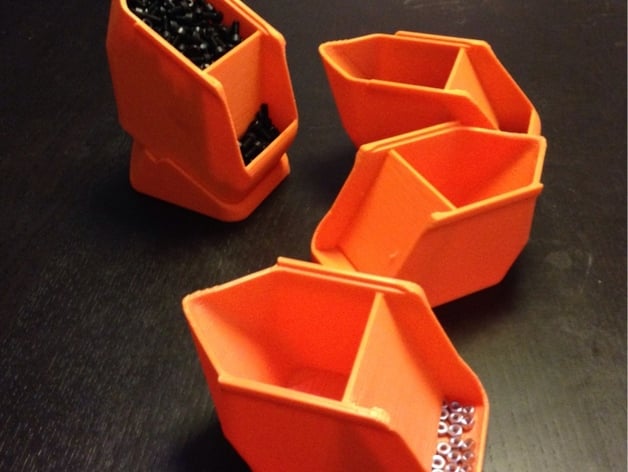Stackable Box System For Screws And Nuts