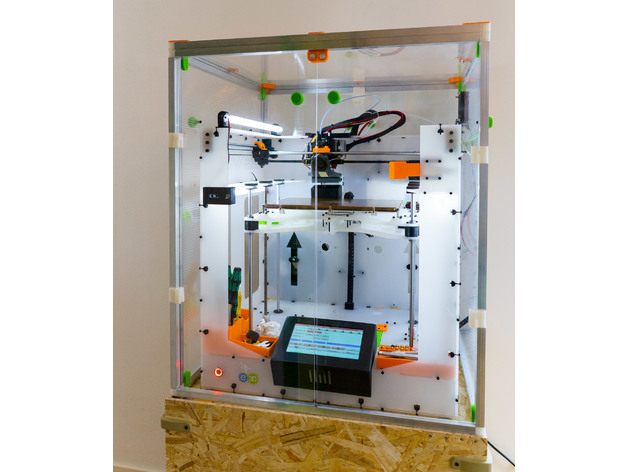 Dismountable 3D printer enclosure