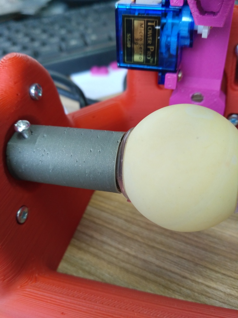 EggBot suction cup holder enlonged for table tennis's ball with sources