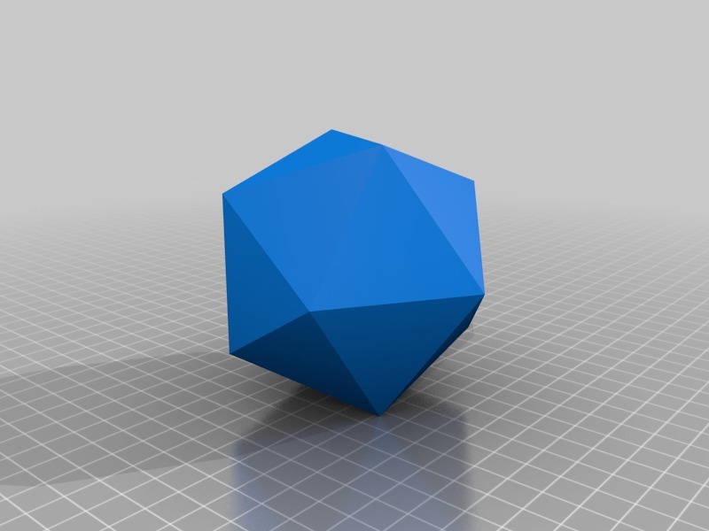Blank Icosahedron