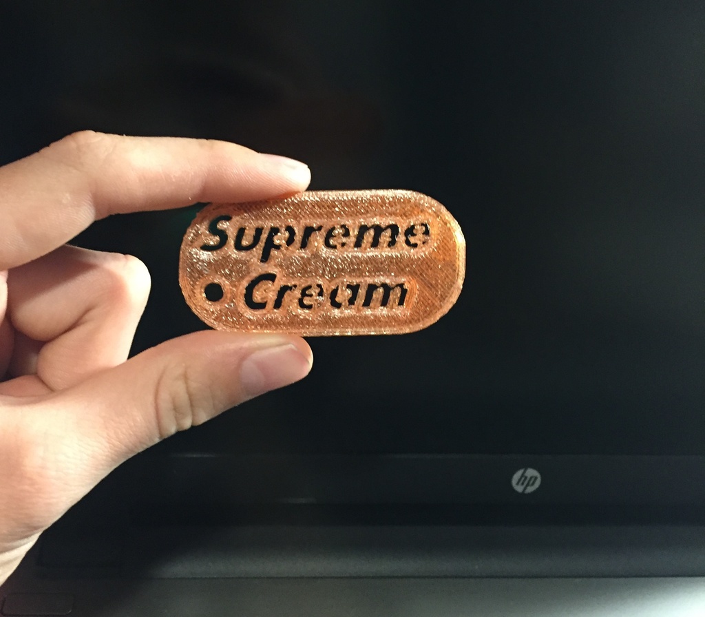 Supreme Cream Tag