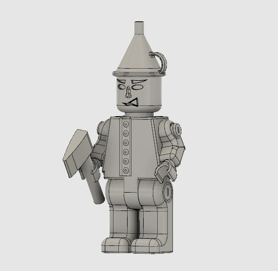 Lego -like Tin Man(The Wizard of Oz)