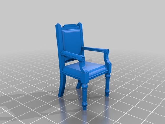 FICHIER pour imprimante 3D : salon - bibliothèque - salle a manger  - Page 3 VicSideChair2_preview_featured