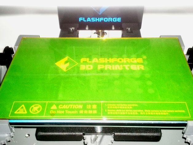 Glassbed Corner Brackets for FlashForge Dreamer for 3mm Plates