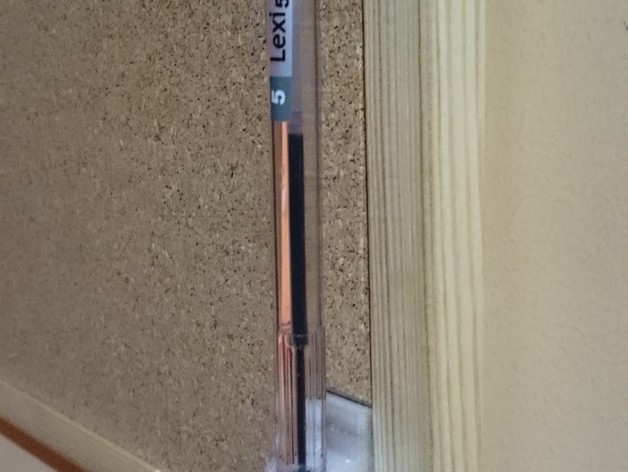 stand in pencil, pen on a EraseCork Bulletin v2. 5 pen
