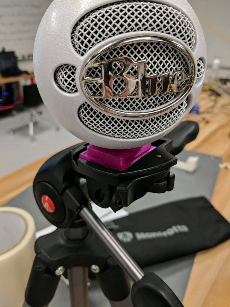 Snowball Microphone Tripod Plate