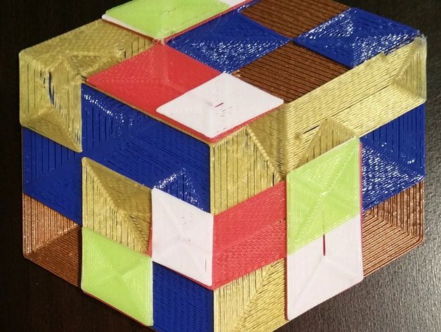 Cube Illusion, single nozzle - multicolor