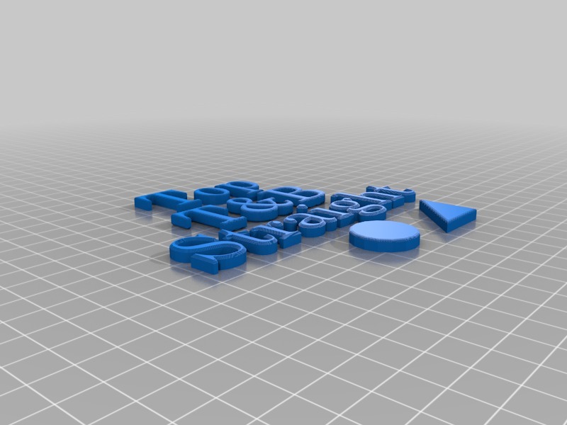 OpenSCAD Bevelled Text