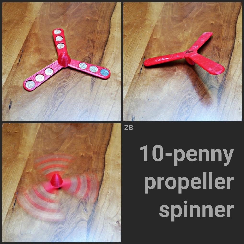 10-penny propeller spinner
