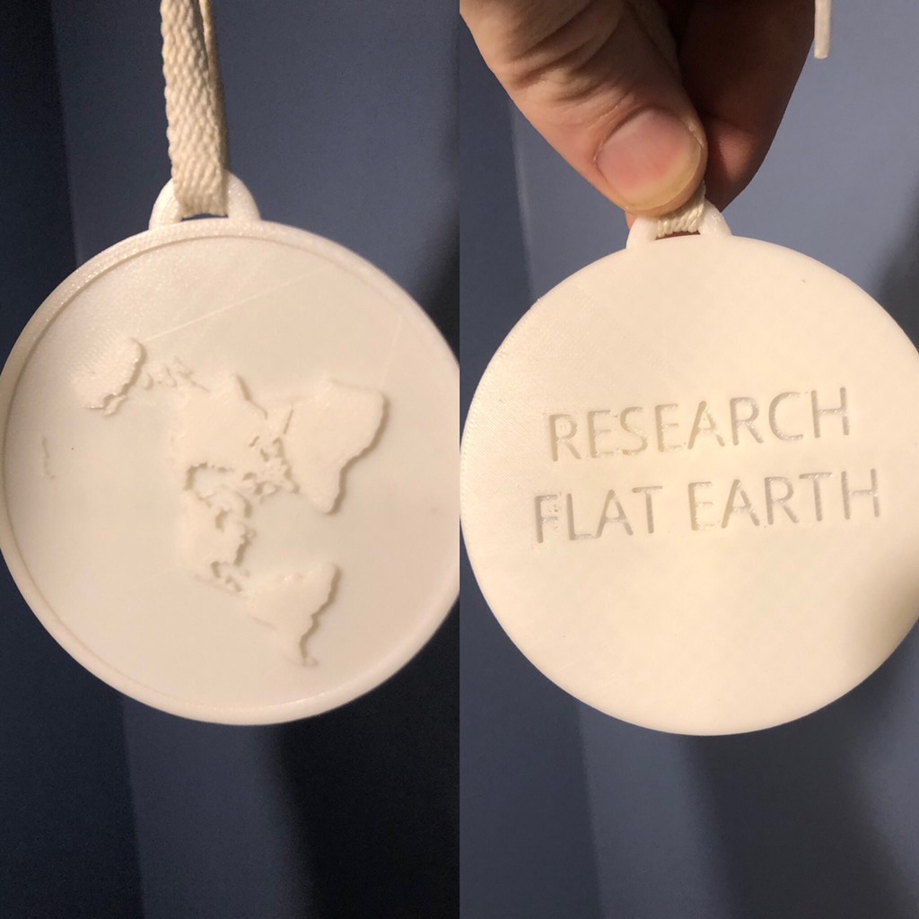 Flat Earth Medallion
