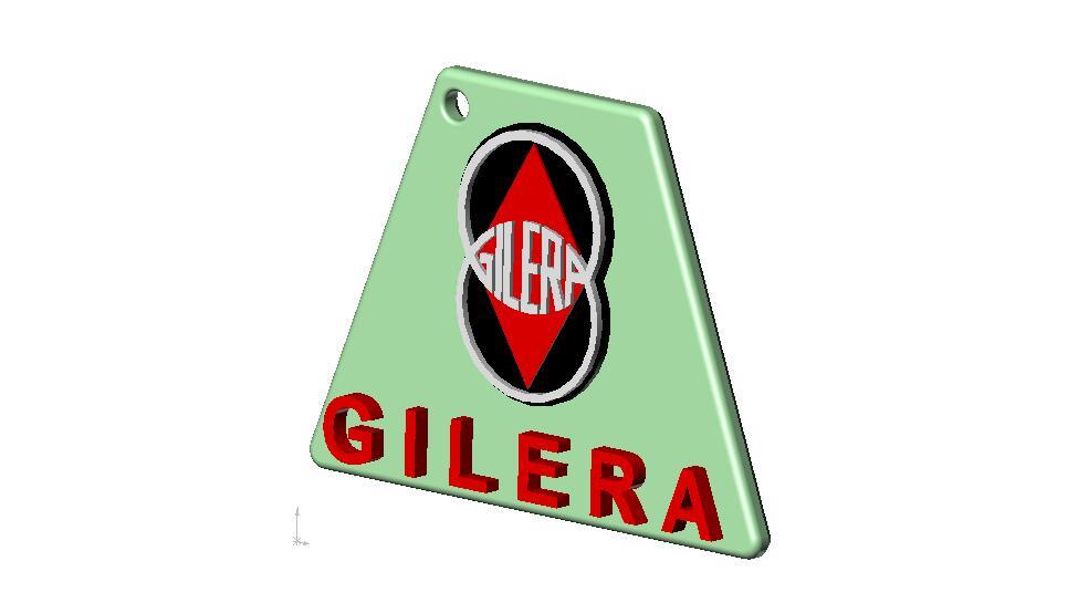 Gilera logo keyring