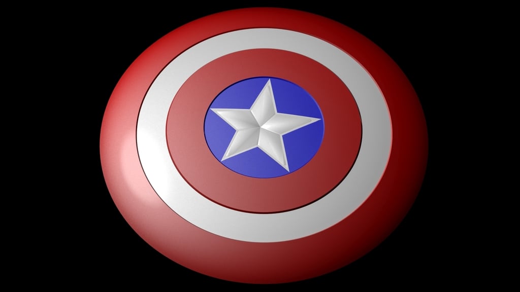 Captain america shield (Fully detailed)