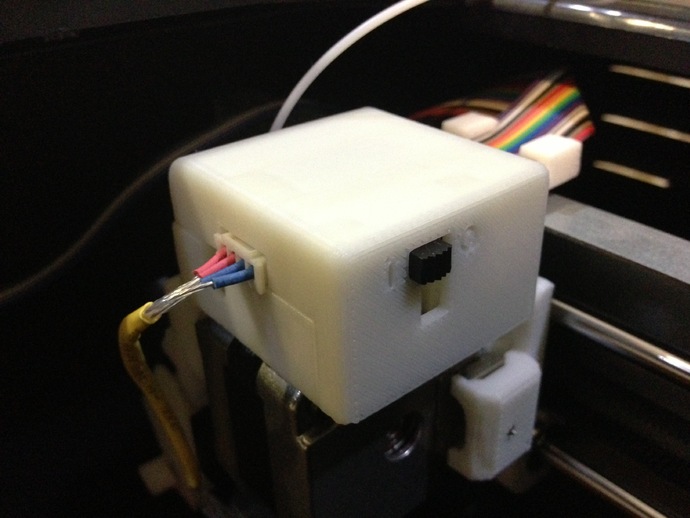 Octave Temperature Switch Housing Cover for UP! Mini Extruder Assembly