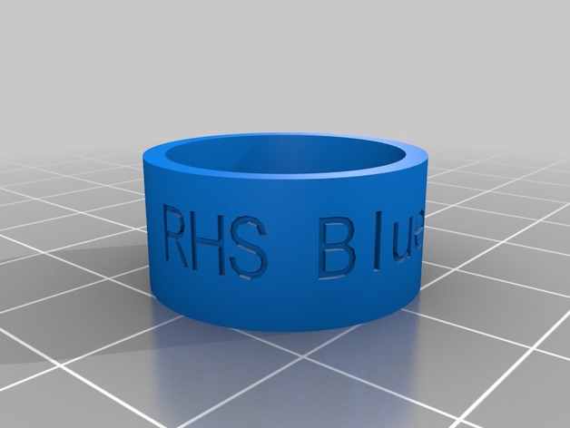 RHS Bluewaves Ring Sz10