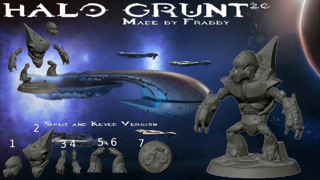 Halo Grunt 2.0 Split & Keyed Version
