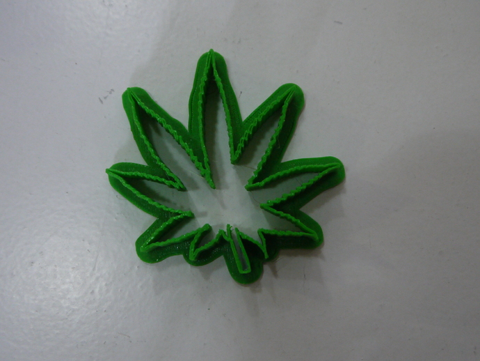 Marijuana leaf cookie cutter