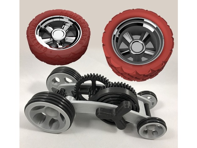 Wheels for Dual Mode Spring Motor Rolling Chassis