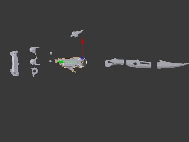 Lightning Farron's gunblade multiple parts