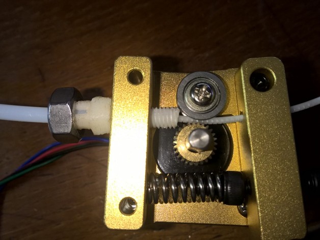 Simple Bowden tube clamp 4mm with M6 mount by ...