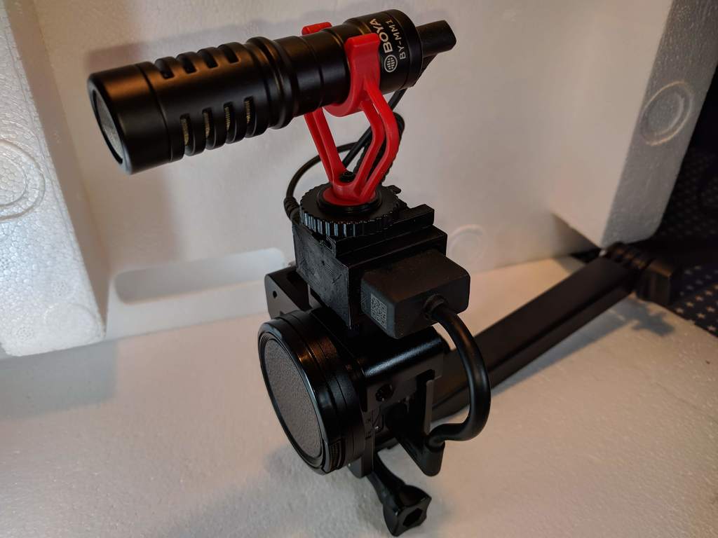 Gopro microphone/ 3.5mm-adapter holder