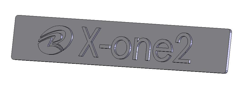 Nameplate for QIDI X-one2 Printer