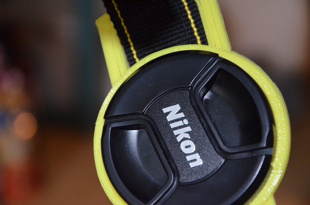 Camera Lens Cap Holder - 66mm, 35mm strap