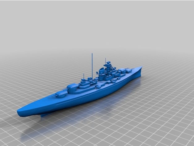 The Battleship Bismarck 1:1000