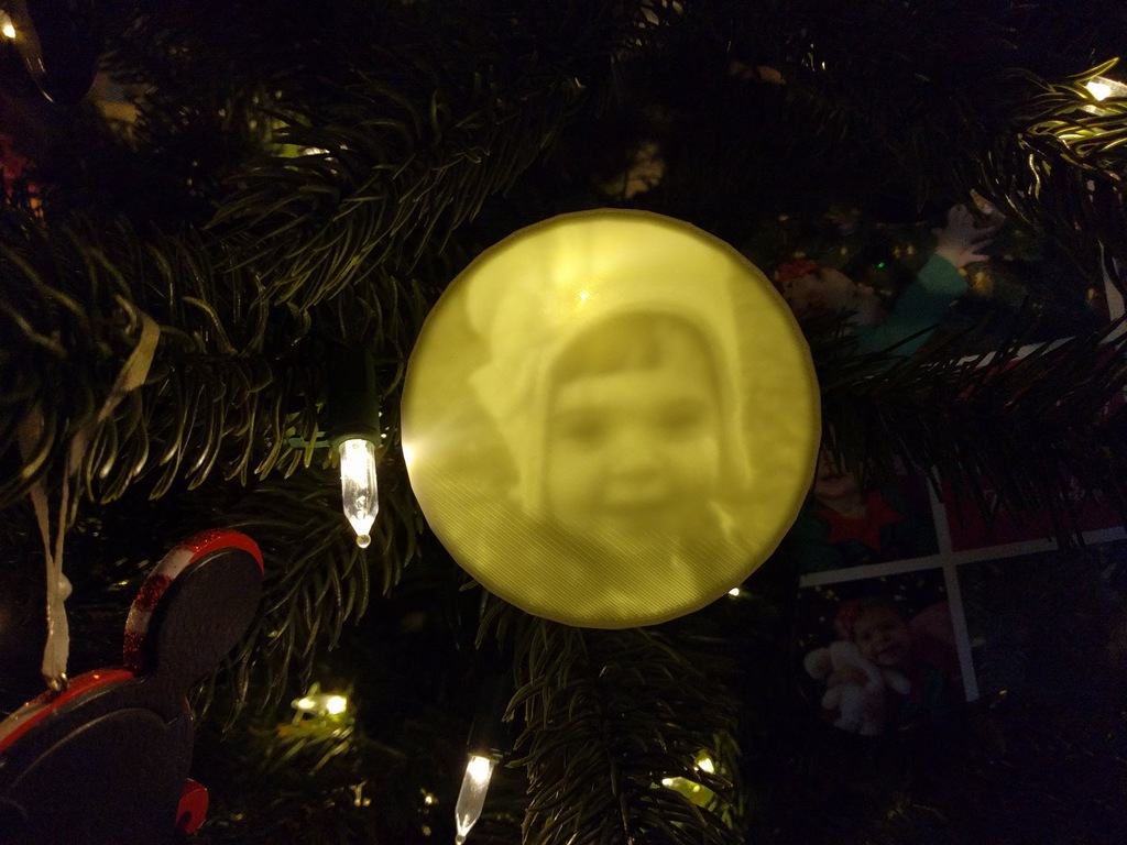 Ornament Customizable Lithophane! With text!
