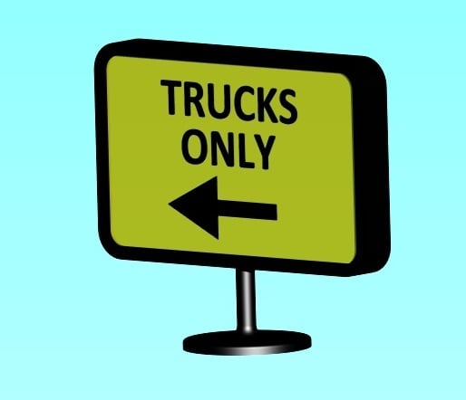 Truck-Stop-Signs for Tamiya Trucks