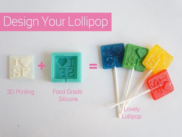 Design Lollipop With 3D Printed Object