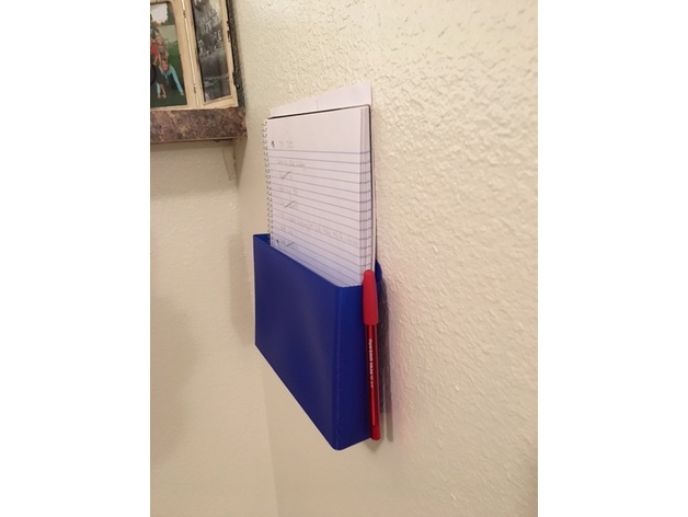 Wall Mounted Paper and Notebook Holder