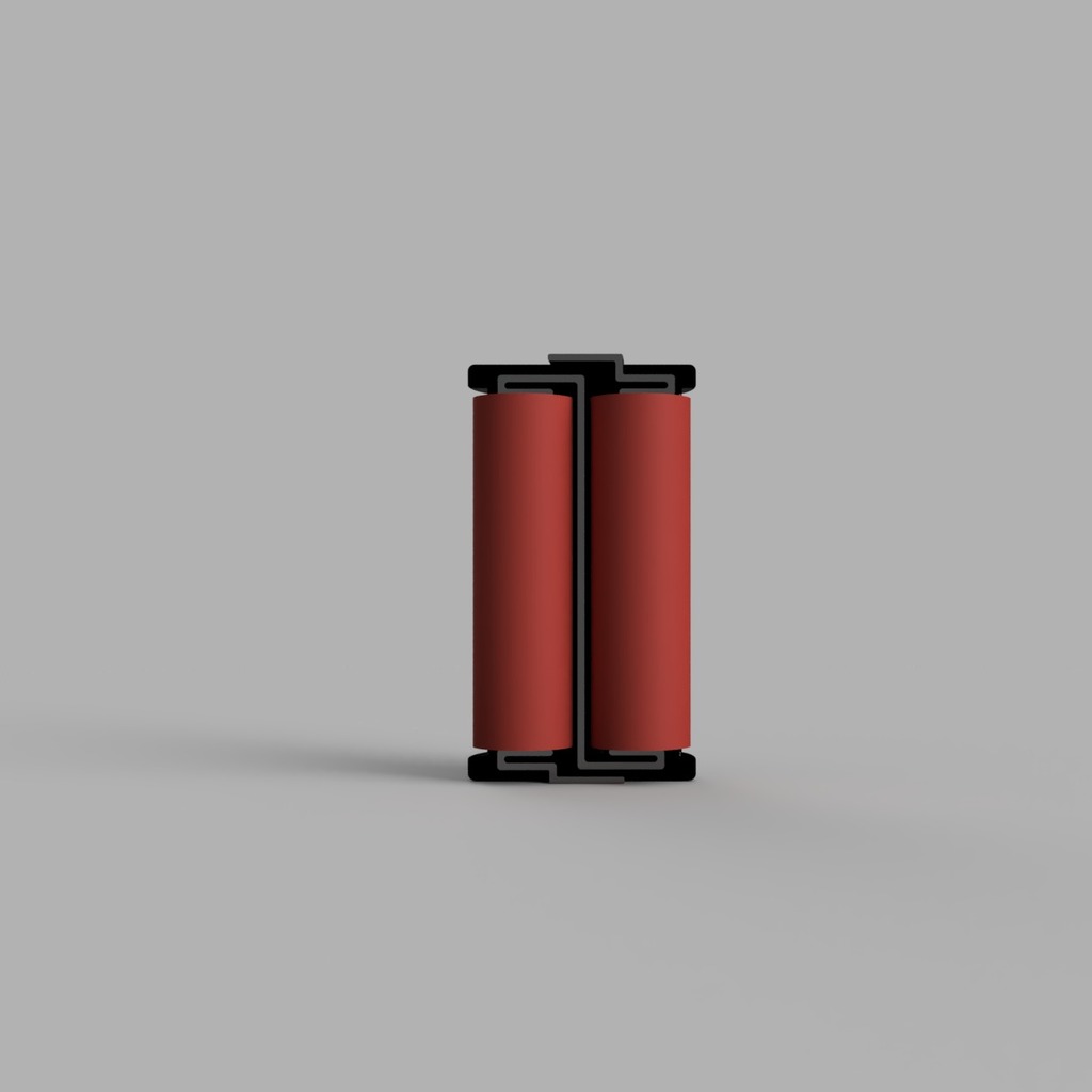 Double AA-Battery to D-Battery Adapter