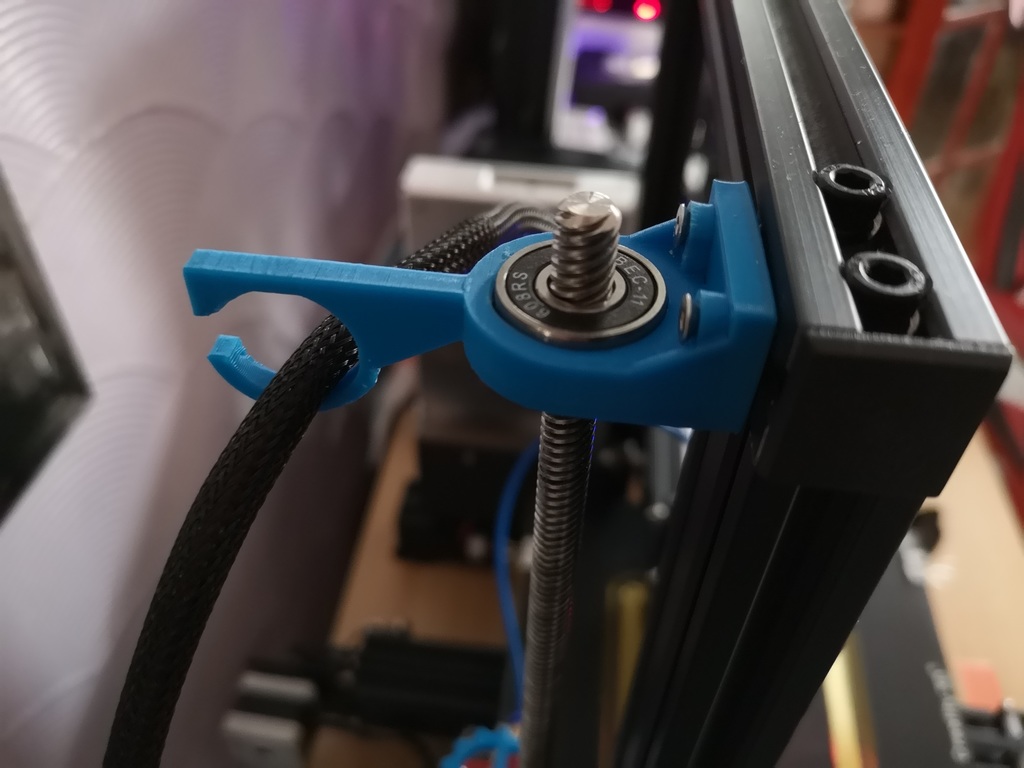 Ender 3 Lead Screw Stabilizer with hotend cable hanger