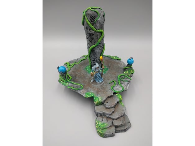 Image of OpenForge - Place of Power - Carved Rock Pillar / Jungle