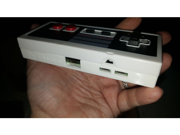 NesPI Controller back with optional switch