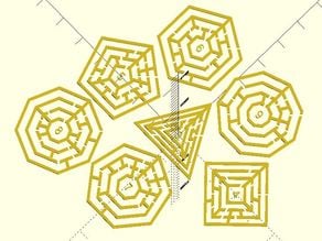 Maze of regular polygon