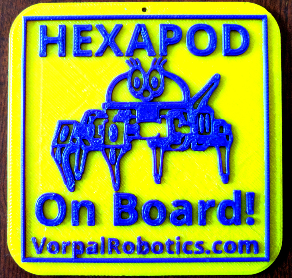 Vorpal Hexapod On Board Sign