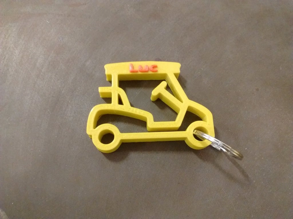 Luc - Golf cart keychain