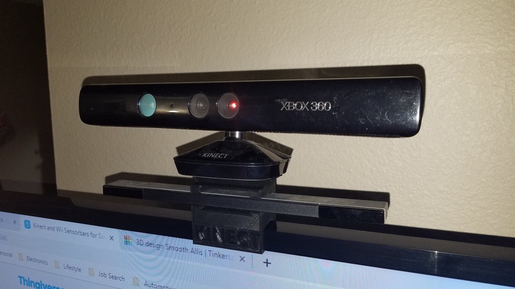 Kinect and Wii Sensorbars for Samsung tv mount