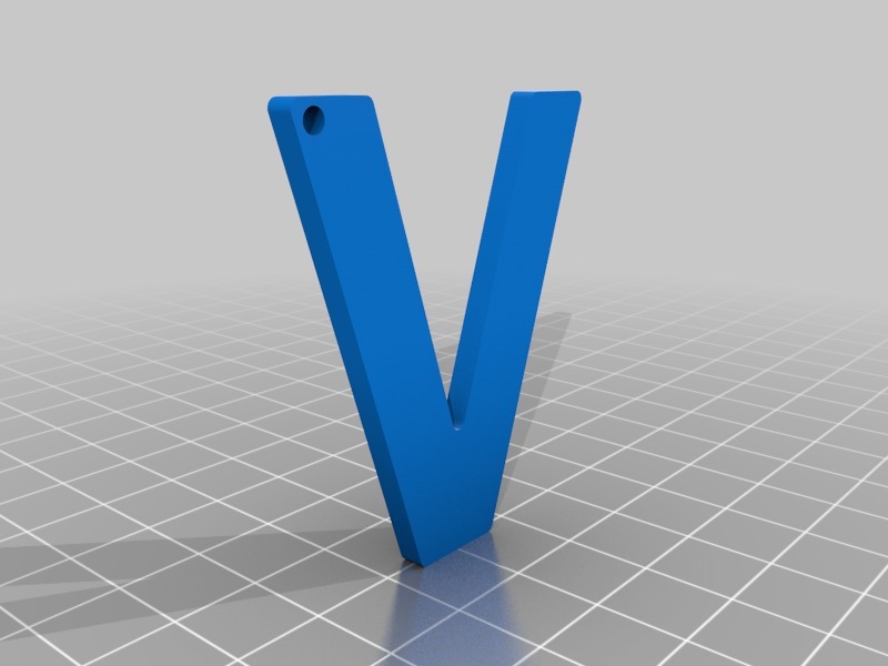V shaped keychain