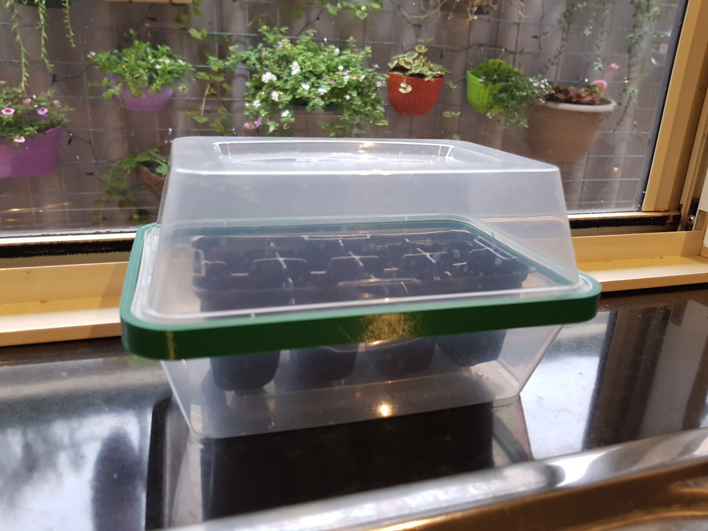 Takeaway container mini greenhouse connector