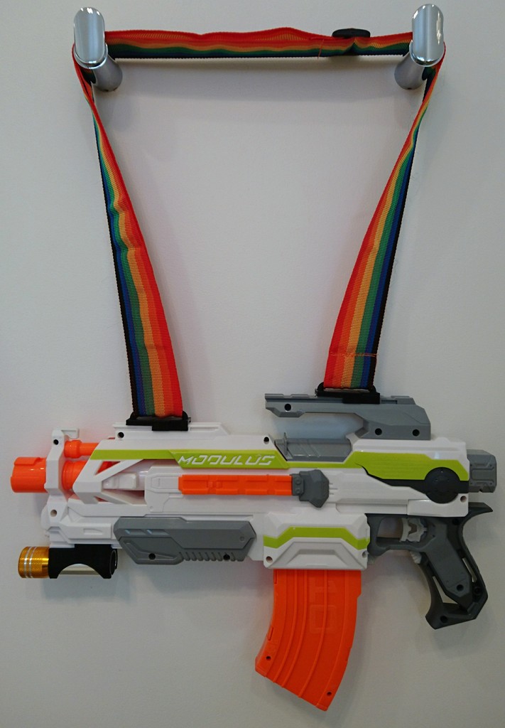 NERF Gun Shoulder Sling Rail Mounts (2" or 50mm luggage strap conversion)