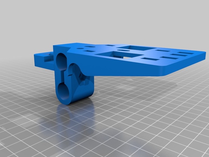 Printrbot Dual Extruder Carriage and Mount V2 for Linear Bearings