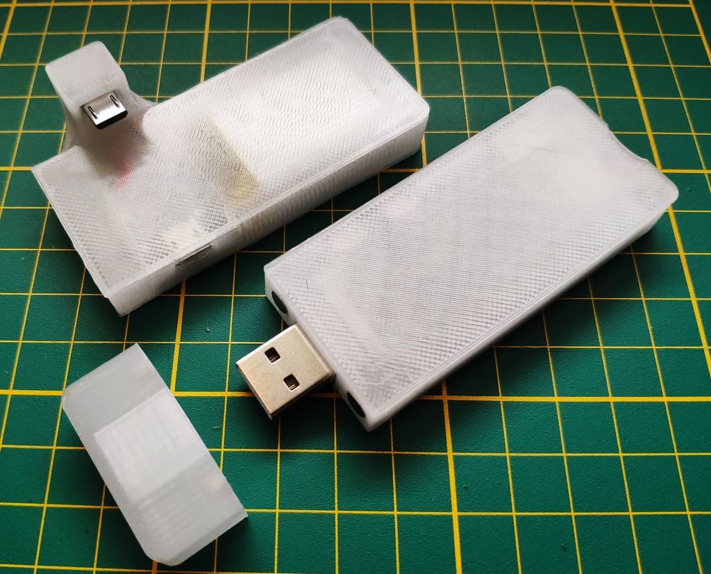 Raspberry Pi Zero USB dongle case (with battery)