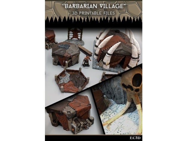 Image of Barbarian Village - 28mm Gaming - Sample Items