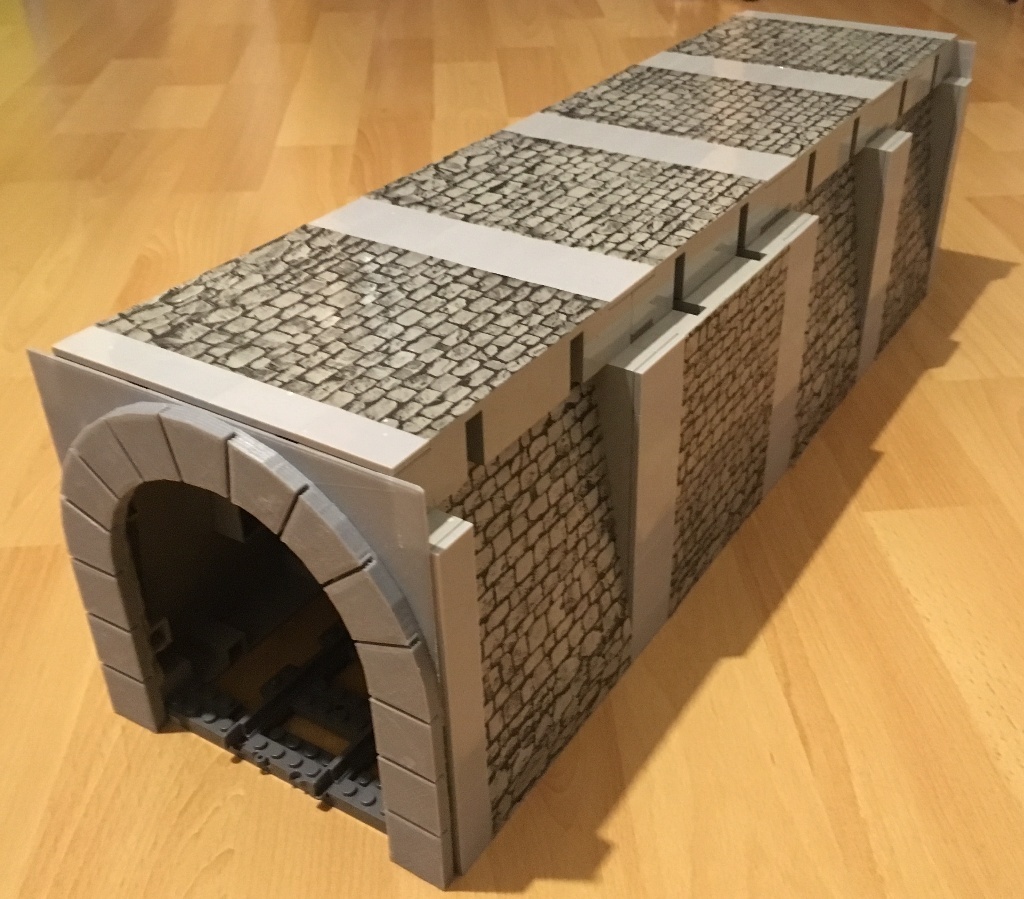 Tunnel bricked for Lego trains
